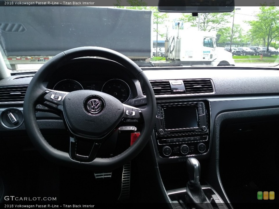 Titan Black Interior Dashboard for the 2018 Volkswagen Passat R-Line #127318823