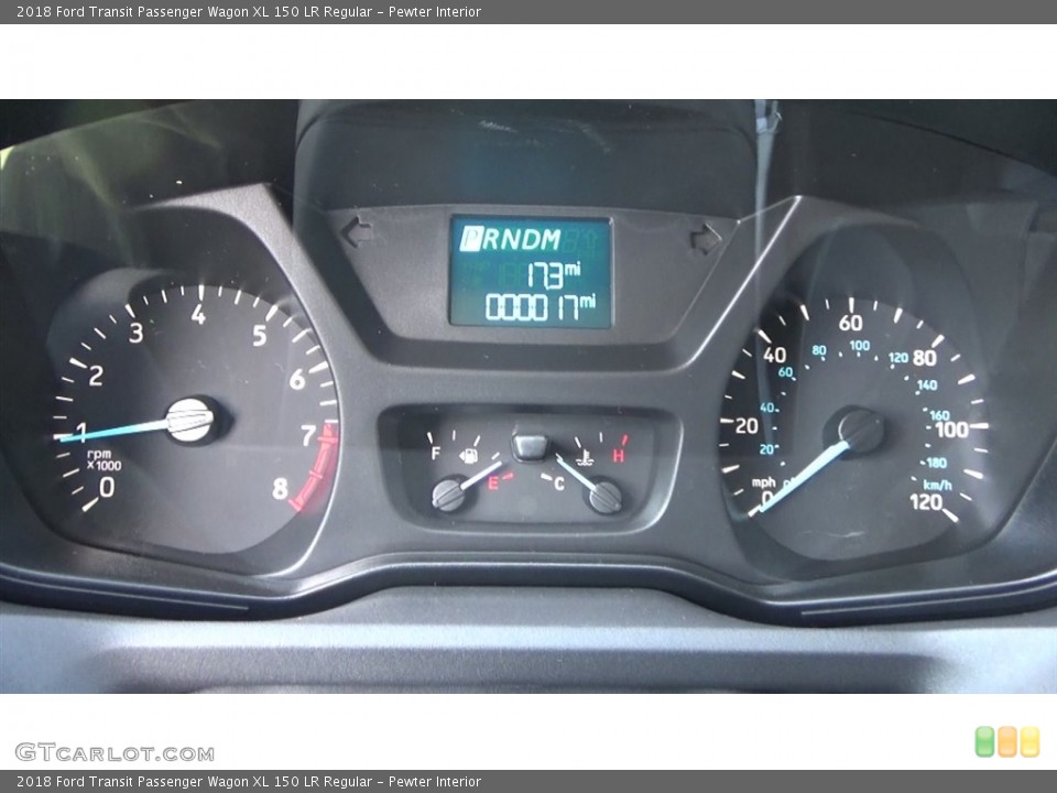 Pewter Interior Gauges for the 2018 Ford Transit Passenger Wagon XL 150 LR Regular #127323083