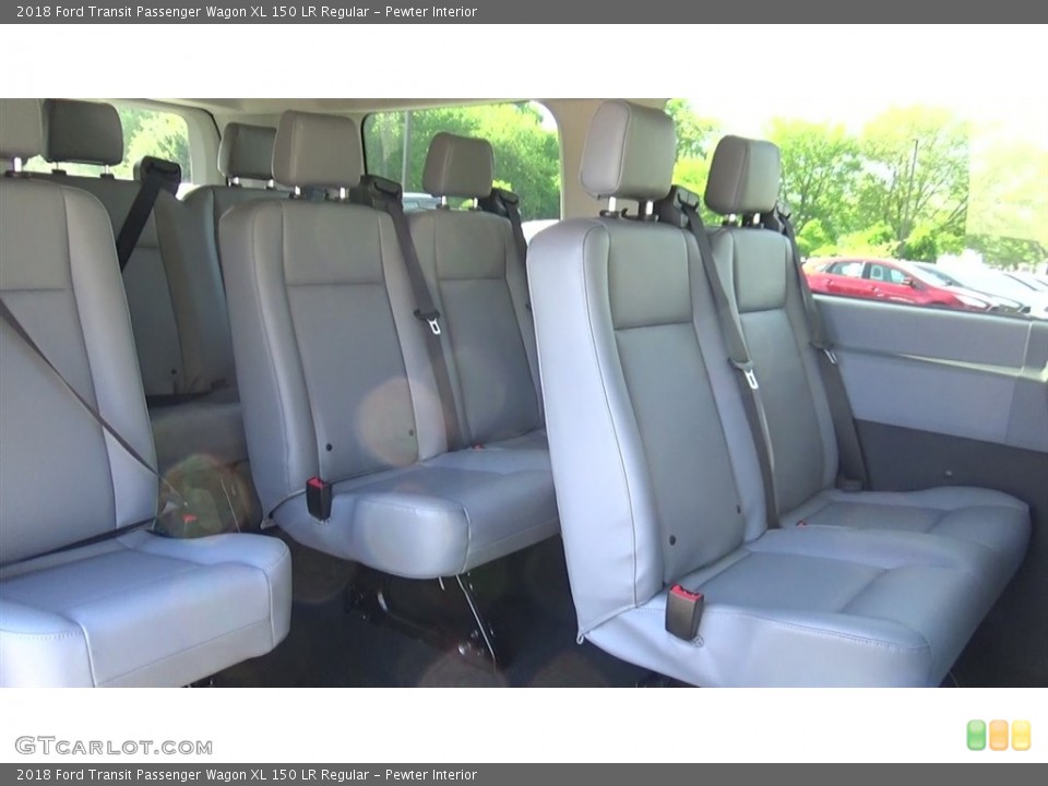 Pewter Interior Rear Seat for the 2018 Ford Transit Passenger Wagon XL 150 LR Regular #127323236