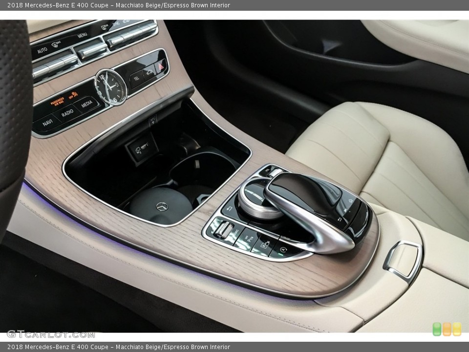 Macchiato Beige/Espresso Brown Interior Transmission for the 2018 Mercedes-Benz E 400 Coupe #127323323