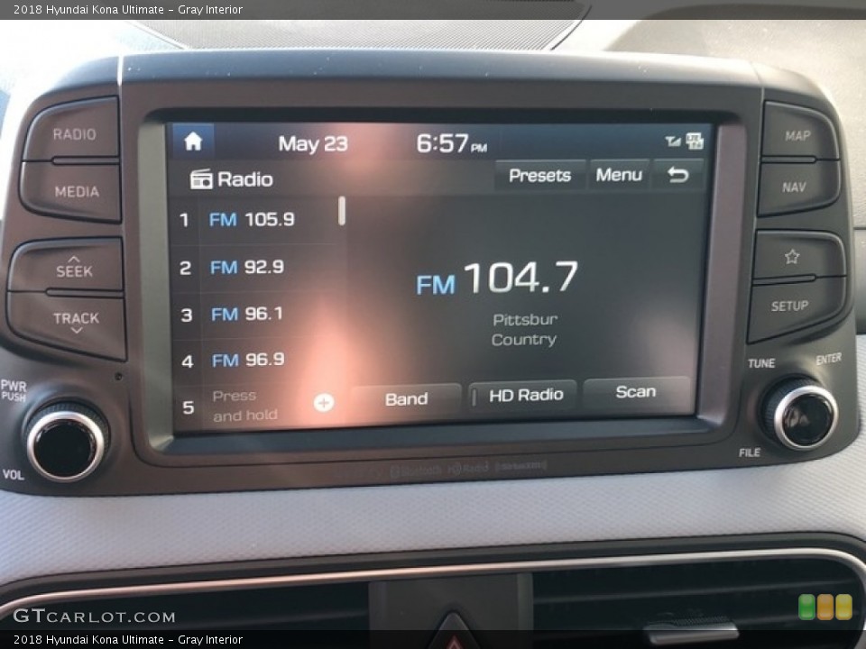 Gray Interior Controls for the 2018 Hyundai Kona Ultimate #127343318