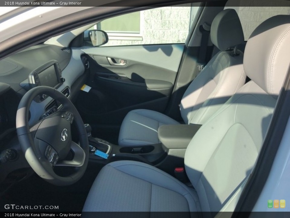 Gray Interior Front Seat for the 2018 Hyundai Kona Ultimate #127343423