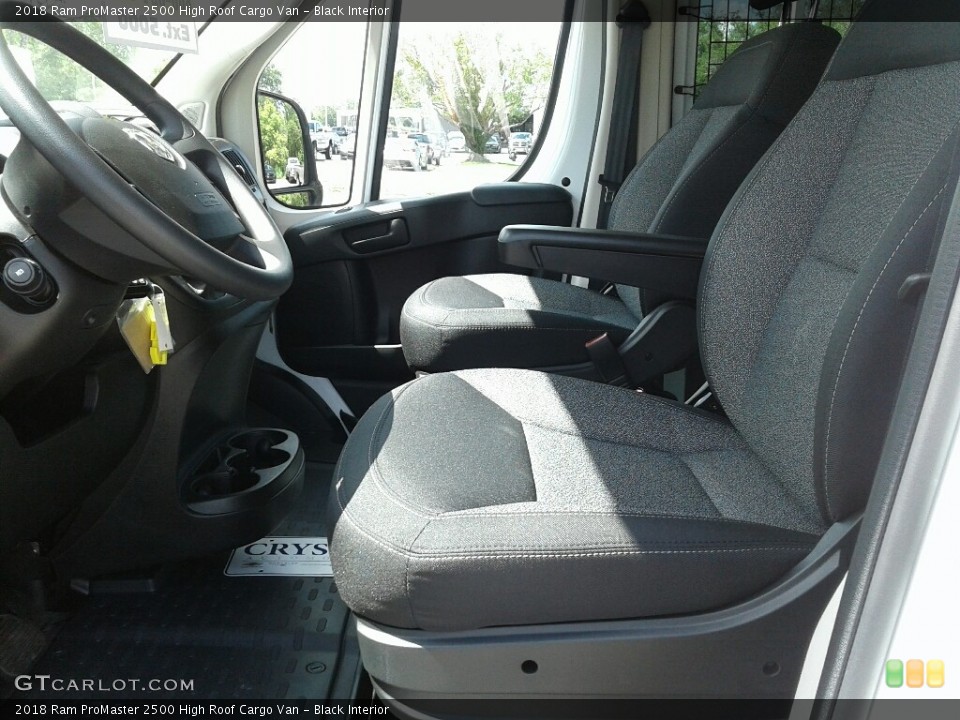 Black Interior Front Seat for the 2018 Ram ProMaster 2500 High Roof Cargo Van #127344629