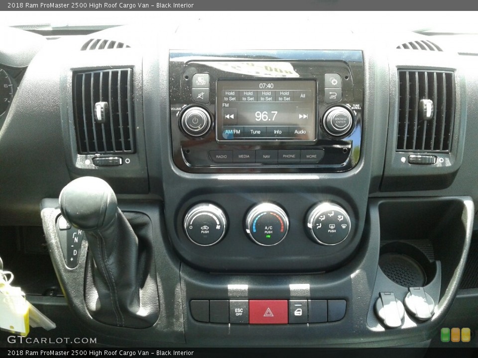 Black Interior Controls for the 2018 Ram ProMaster 2500 High Roof Cargo Van #127344806