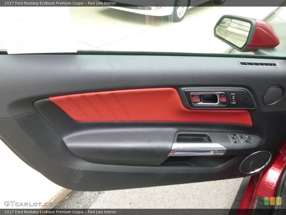 Red Line Interior Door Panel for the 2017 Ford Mustang EcoBoost Premium Coupe #127350786
