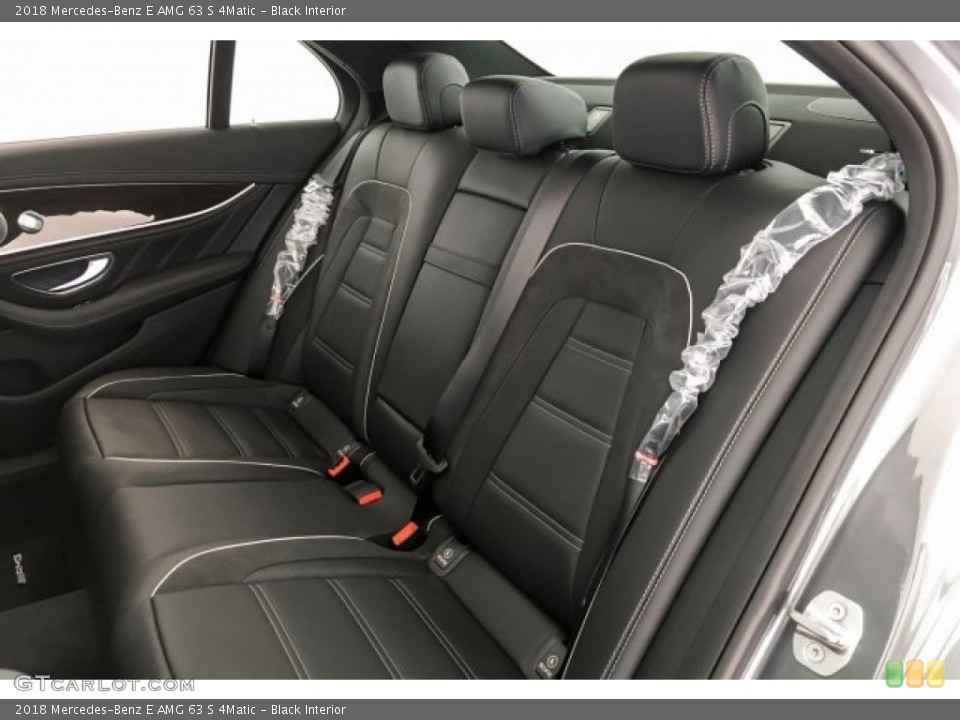 Black Interior Rear Seat for the 2018 Mercedes-Benz E AMG 63 S 4Matic #127351031