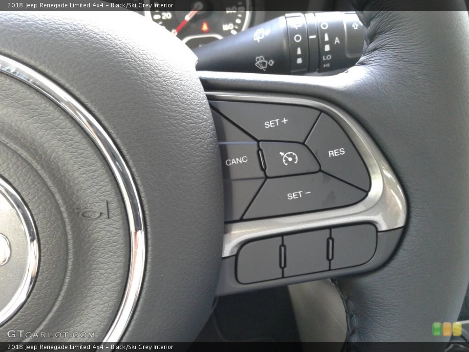 Black/Ski Grey Interior Controls for the 2018 Jeep Renegade Limited 4x4 #127355051