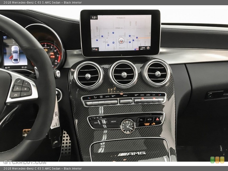 Black Interior Controls for the 2018 Mercedes-Benz C 63 S AMG Sedan #127365001
