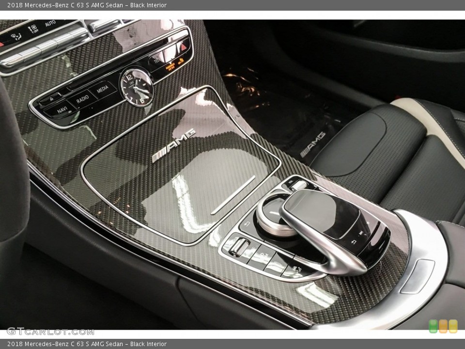 Black Interior Controls for the 2018 Mercedes-Benz C 63 S AMG Sedan #127365400