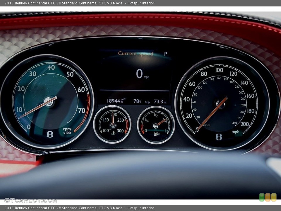 Hotspur Interior Gauges for the 2013 Bentley Continental GTC V8  #127380200