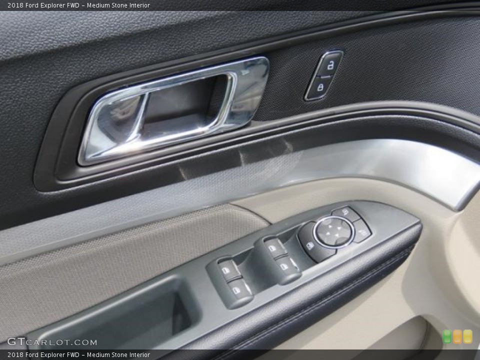 Medium Stone Interior Controls for the 2018 Ford Explorer FWD #127381055