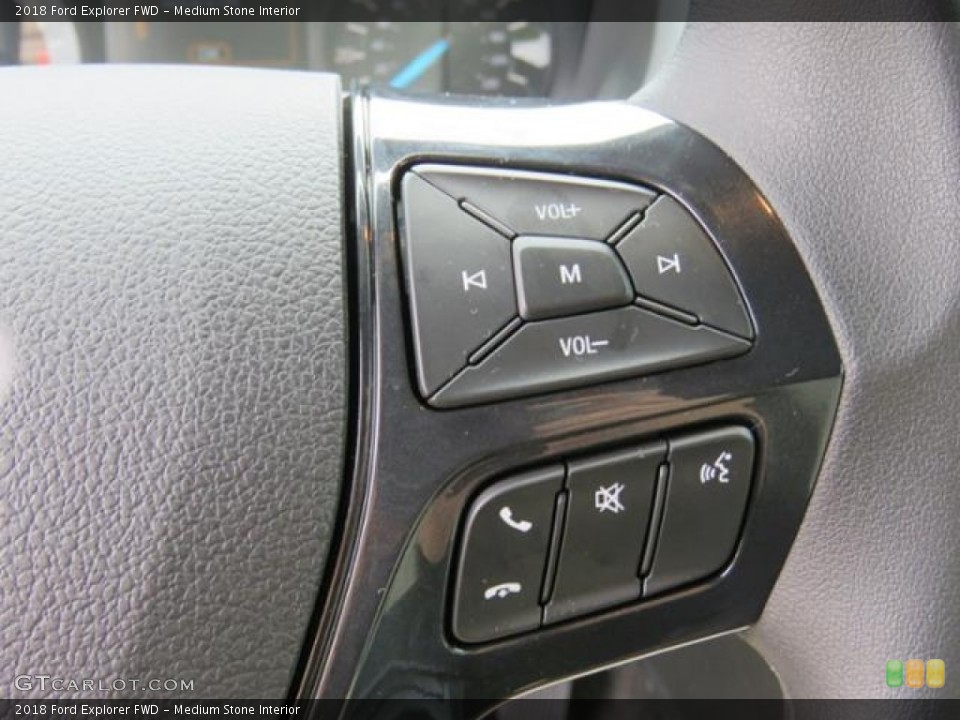 Medium Stone Interior Controls for the 2018 Ford Explorer FWD #127381196