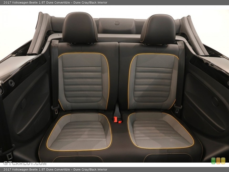 Dune Gray/Black Interior Rear Seat for the 2017 Volkswagen Beetle 1.8T Dune Convertible #127381979