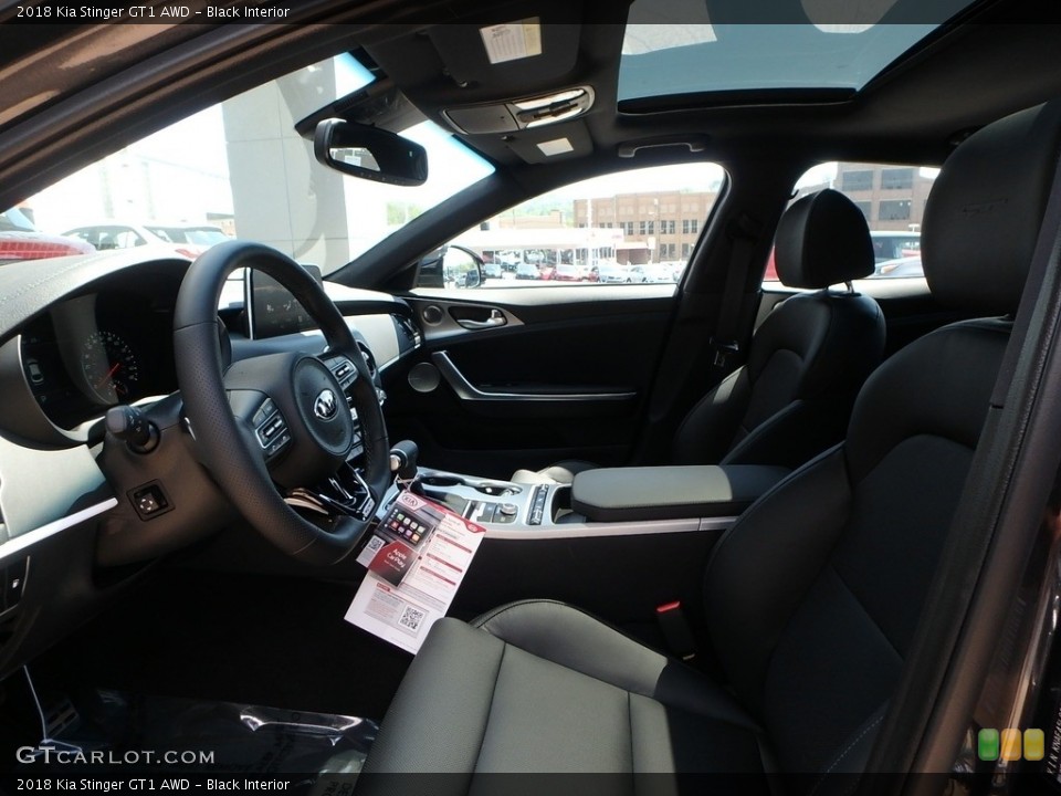 Black Interior Front Seat for the 2018 Kia Stinger GT1 AWD #127383239