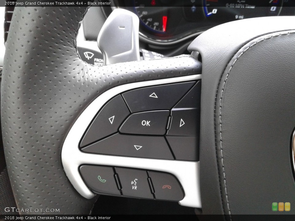 Black Interior Controls for the 2018 Jeep Grand Cherokee Trackhawk 4x4 #127397009