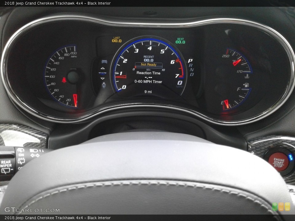 Black Interior Gauges for the 2018 Jeep Grand Cherokee Trackhawk 4x4 #127397060