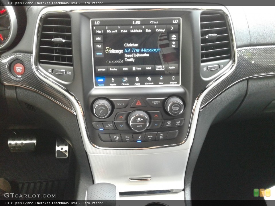 Black Interior Controls for the 2018 Jeep Grand Cherokee Trackhawk 4x4 #127397087