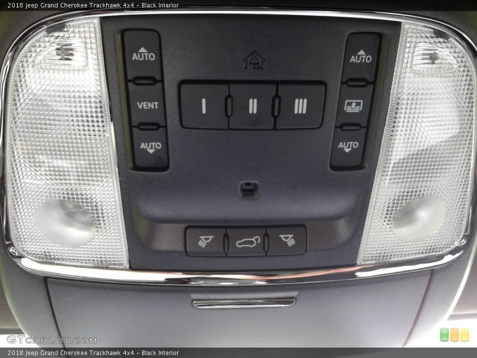 Black Interior Controls for the 2018 Jeep Grand Cherokee Trackhawk 4x4 #127397405