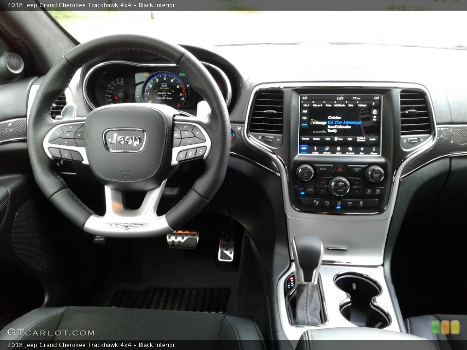 Black Interior Dashboard for the 2018 Jeep Grand Cherokee Trackhawk 4x4 #127397456