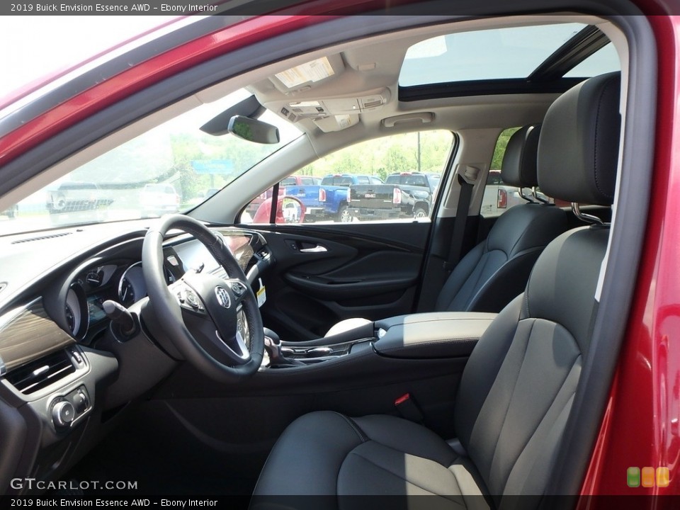 Ebony Interior Photo for the 2019 Buick Envision Essence AWD #127398350