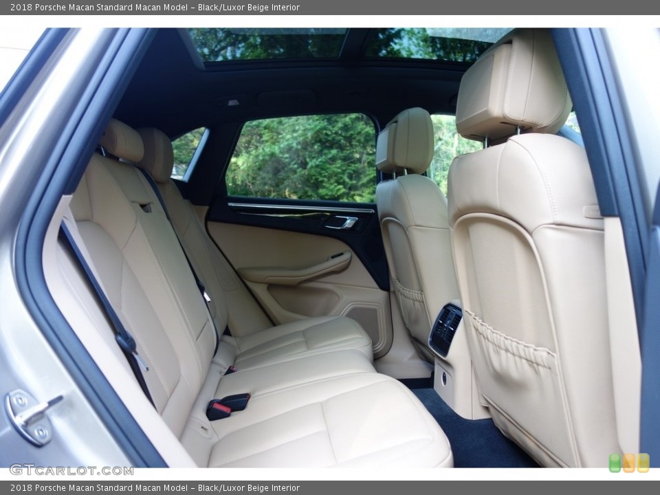 Black/Luxor Beige Interior Rear Seat for the 2018 Porsche Macan  #127402347