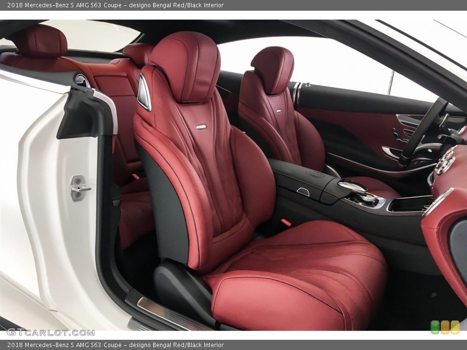 designo Bengal Red/Black 2018 Mercedes-Benz S Interiors