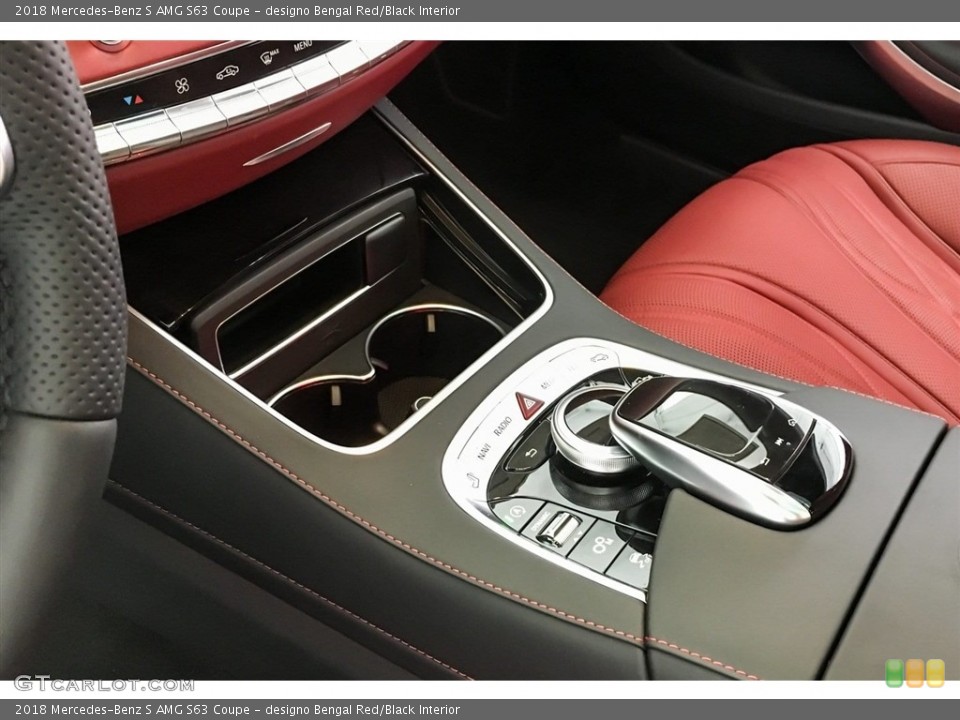 designo Bengal Red/Black Interior Controls for the 2018 Mercedes-Benz S AMG S63 Coupe #127405856