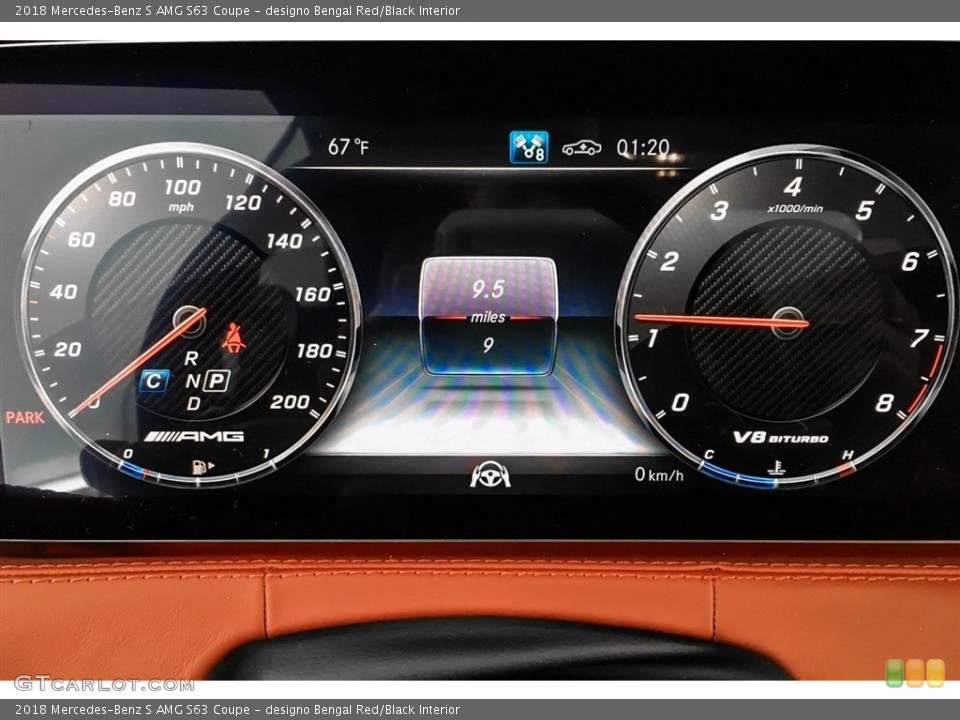 designo Bengal Red/Black Interior Gauges for the 2018 Mercedes-Benz S AMG S63 Coupe #127406214
