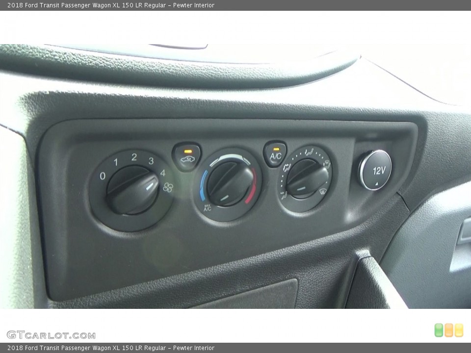Pewter Interior Controls for the 2018 Ford Transit Passenger Wagon XL 150 LR Regular #127407129