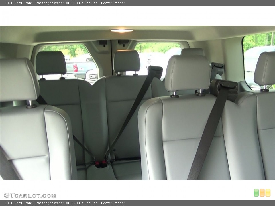 Pewter Interior Rear Seat for the 2018 Ford Transit Passenger Wagon XL 150 LR Regular #127407264