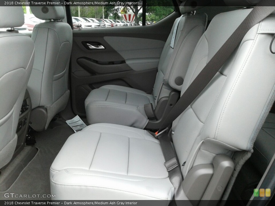 Dark Atmosphere/Medium Ash Gray Interior Rear Seat for the 2018 Chevrolet Traverse Premier #127410312