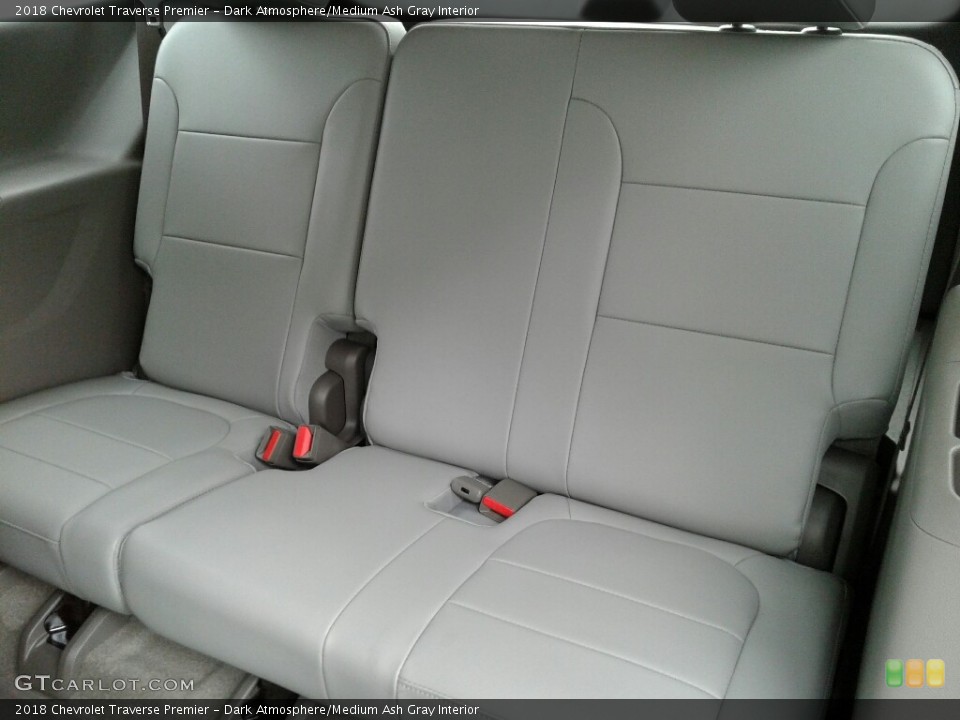 Dark Atmosphere/Medium Ash Gray Interior Rear Seat for the 2018 Chevrolet Traverse Premier #127410357