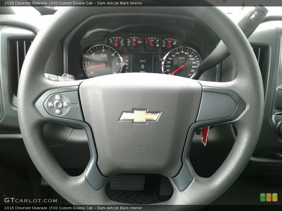 Dark Ash/Jet Black Interior Steering Wheel for the 2018 Chevrolet Silverado 1500 Custom Double Cab #127411380