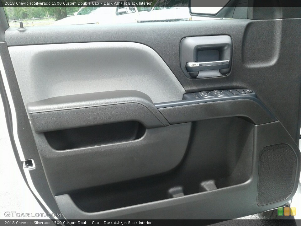 Dark Ash/Jet Black Interior Door Panel for the 2018 Chevrolet Silverado 1500 Custom Double Cab #127411428