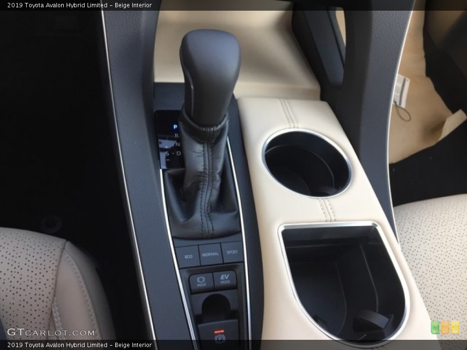 Beige Interior Transmission for the 2019 Toyota Avalon Hybrid Limited #127431197