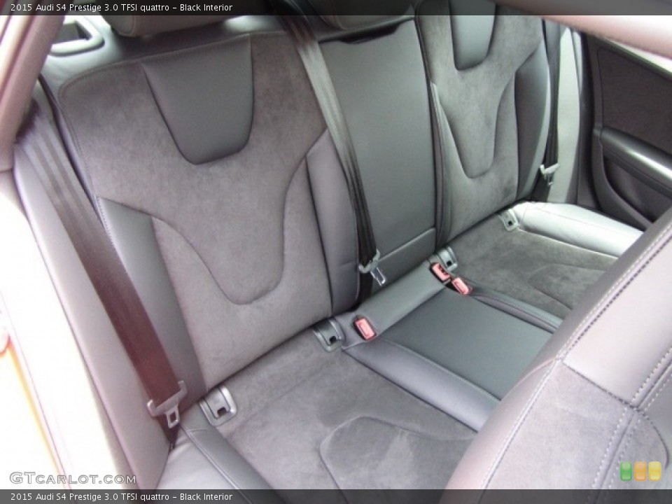 Black Interior Rear Seat for the 2015 Audi S4 Prestige 3.0 TFSI quattro #127435859
