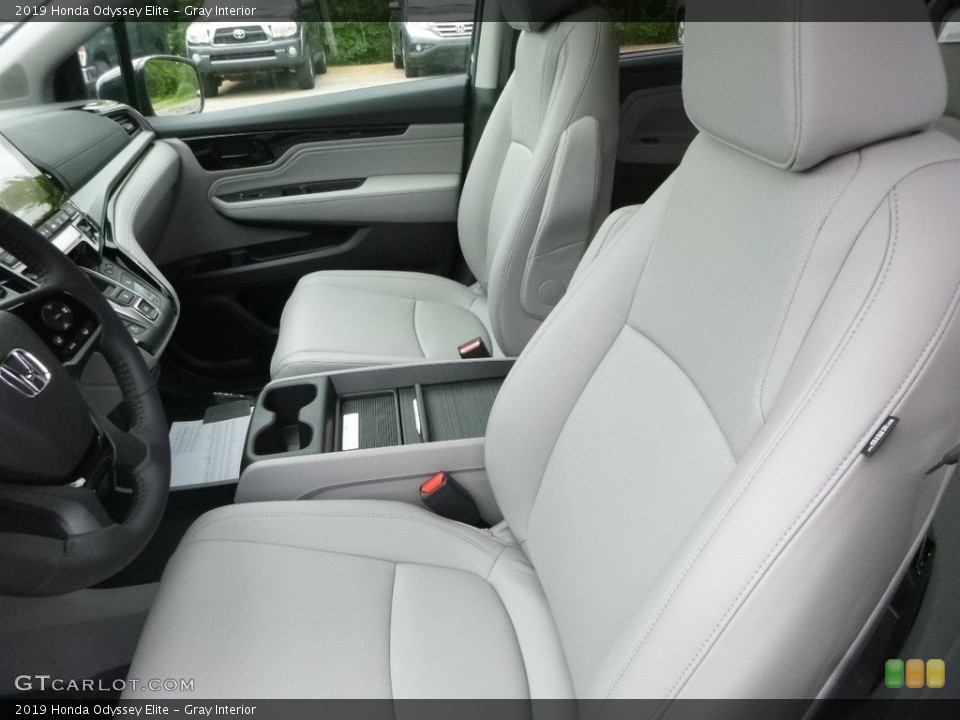 Gray Interior Front Seat for the 2019 Honda Odyssey Elite #127438404