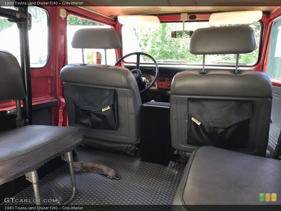 Grey Interior Rear Seat for the 1980 Toyota Land Cruiser FJ40 #127442246