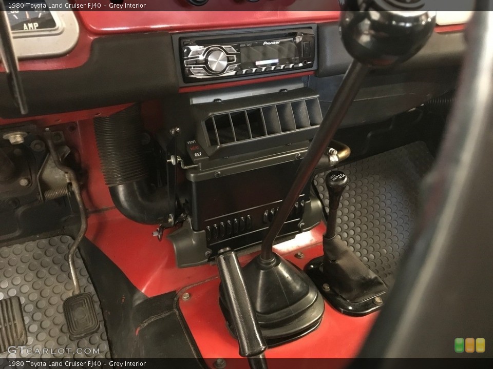 Grey Interior Controls for the 1980 Toyota Land Cruiser FJ40 #127442384