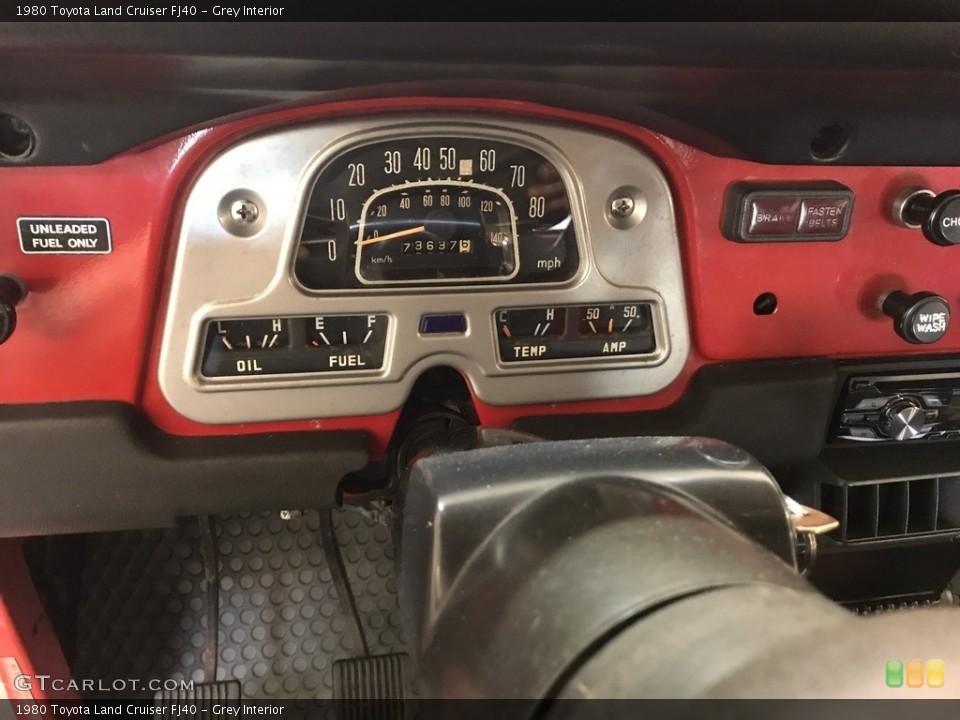 Grey Interior Gauges for the 1980 Toyota Land Cruiser FJ40 #127442408
