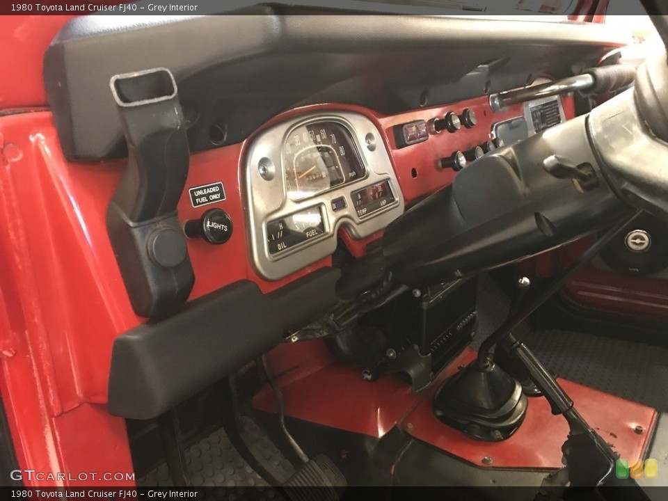 Grey Interior Controls for the 1980 Toyota Land Cruiser FJ40 #127442432