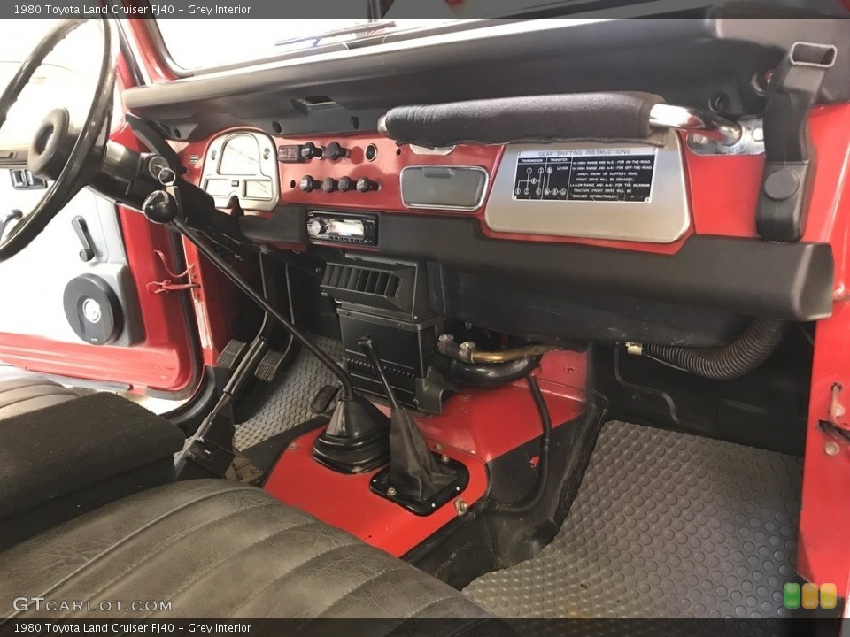 Grey Interior Controls for the 1980 Toyota Land Cruiser FJ40 #127442618