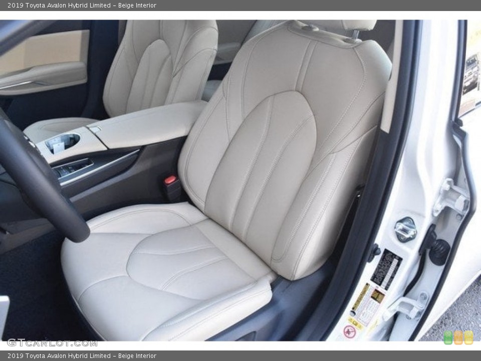 Beige Interior Front Seat for the 2019 Toyota Avalon Hybrid Limited #127449377