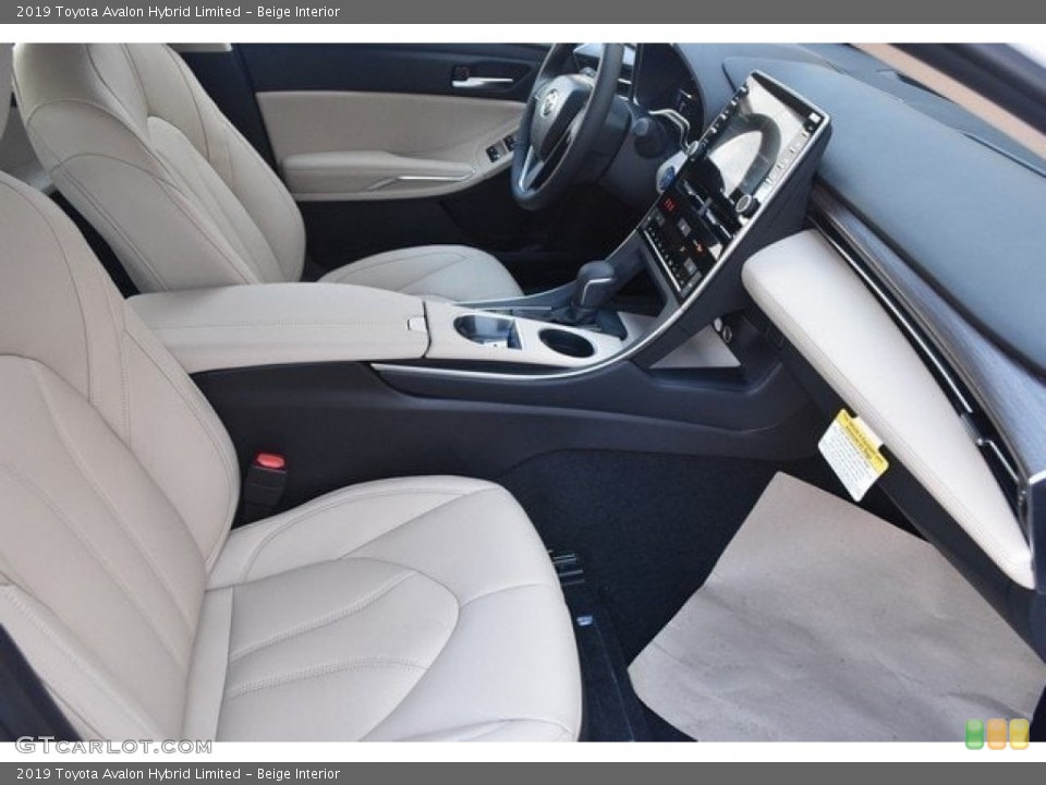 Beige Interior Front Seat for the 2019 Toyota Avalon Hybrid Limited #127449461