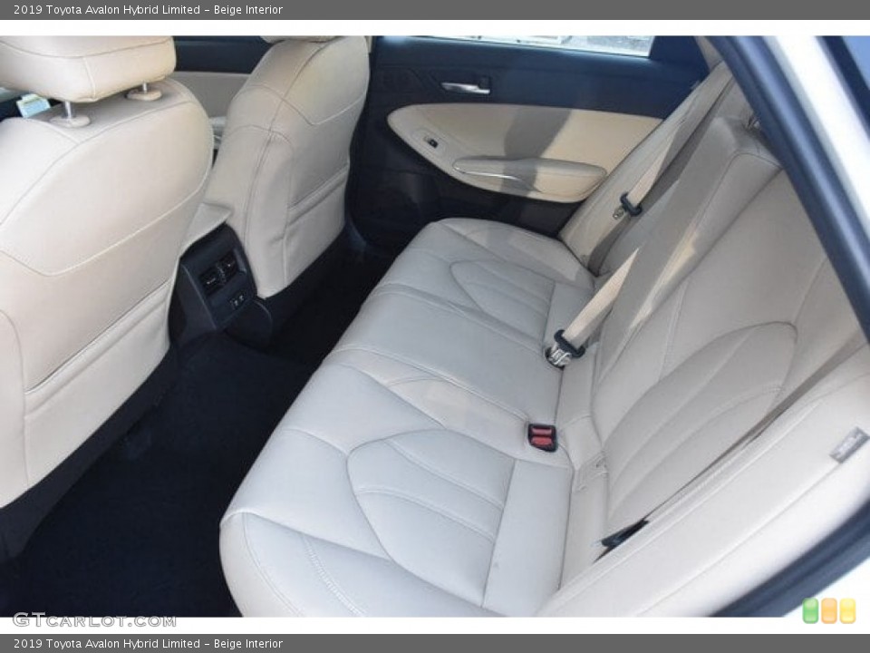 Beige Interior Rear Seat for the 2019 Toyota Avalon Hybrid Limited #127449506