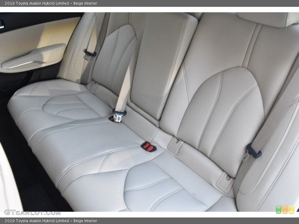 Beige Interior Rear Seat for the 2019 Toyota Avalon Hybrid Limited #127449527
