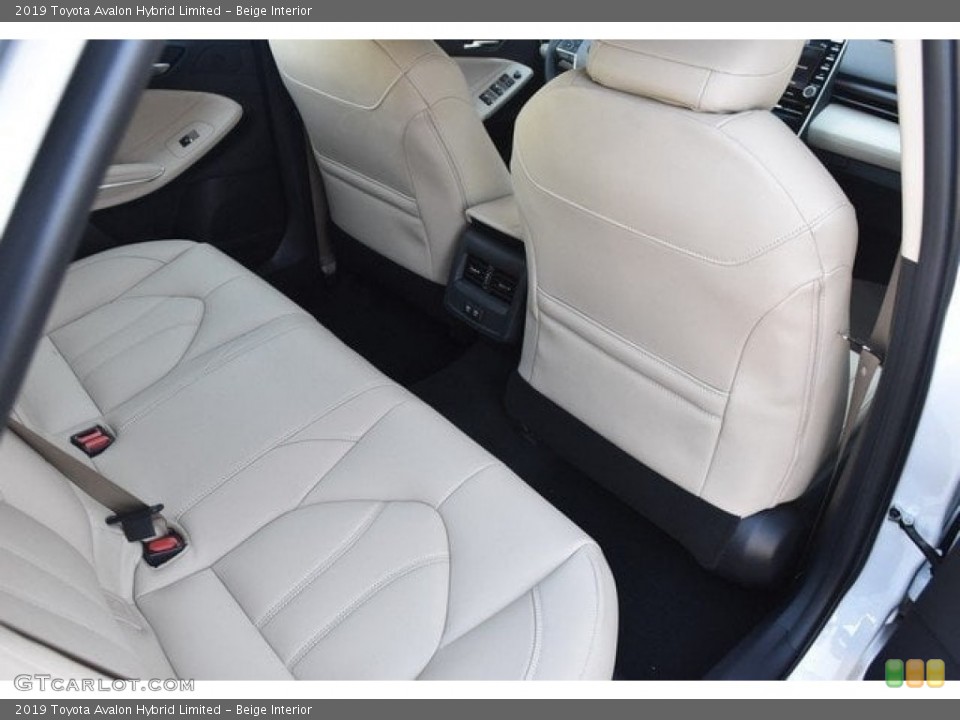 Beige Interior Rear Seat for the 2019 Toyota Avalon Hybrid Limited #127449542