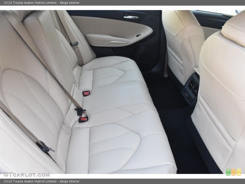 Beige Interior Rear Seat for the 2019 Toyota Avalon Hybrid Limited #127449560