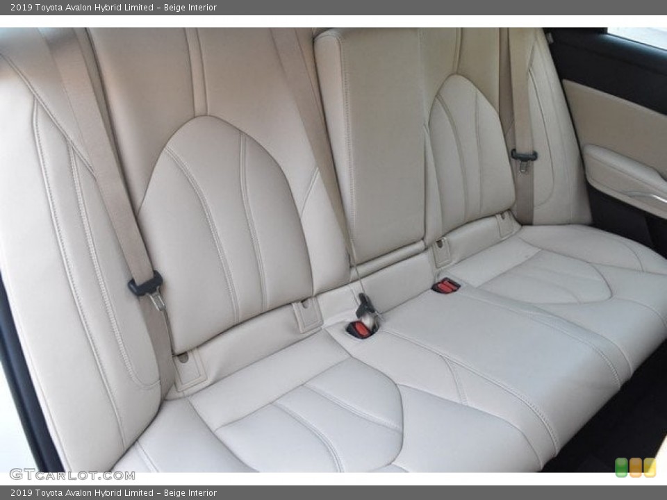 Beige Interior Rear Seat for the 2019 Toyota Avalon Hybrid Limited #127449581