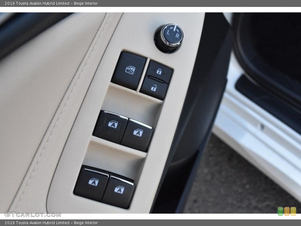 Beige Interior Controls for the 2019 Toyota Avalon Hybrid Limited #127449680